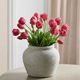 Luxury Grandiose Tulpenboeket - Donkerroze