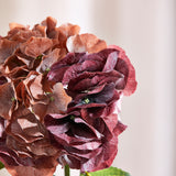 Vintage Grote Hortensia - Lichtbordeaux